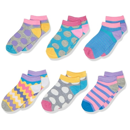 

Jefferies Socks Little Girl s Dots/stripes Low Cut Socks 6 Pair Pack Sockshosiery multi Small