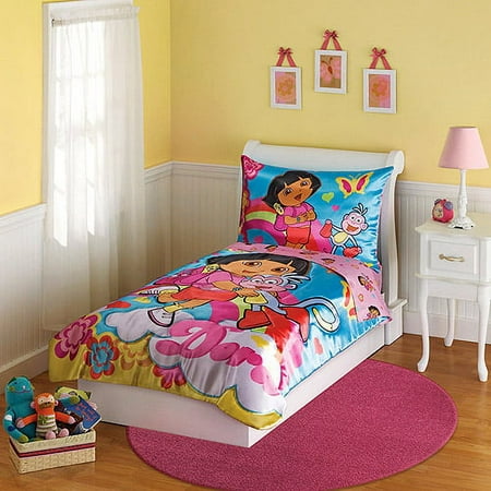 Nickelodeon - Dora the Explorer 4-Piece Toddler Bedding Set