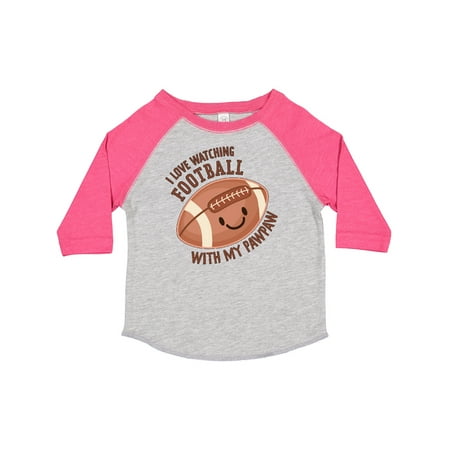

Inktastic I Love Watching Football with My Pawpaw Gift Toddler Boy or Toddler Girl T-Shirt