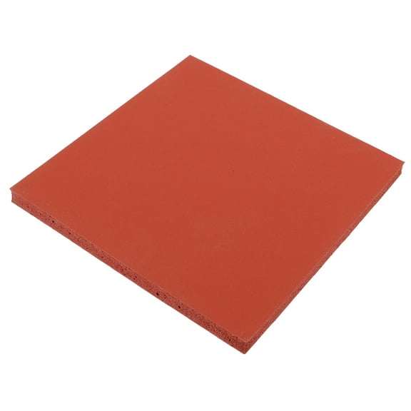 BESTYASH 15x15cm Silicone Heat Press Mat, Heat Transfer Replacement Pad for Heat Press Machines, Red Color