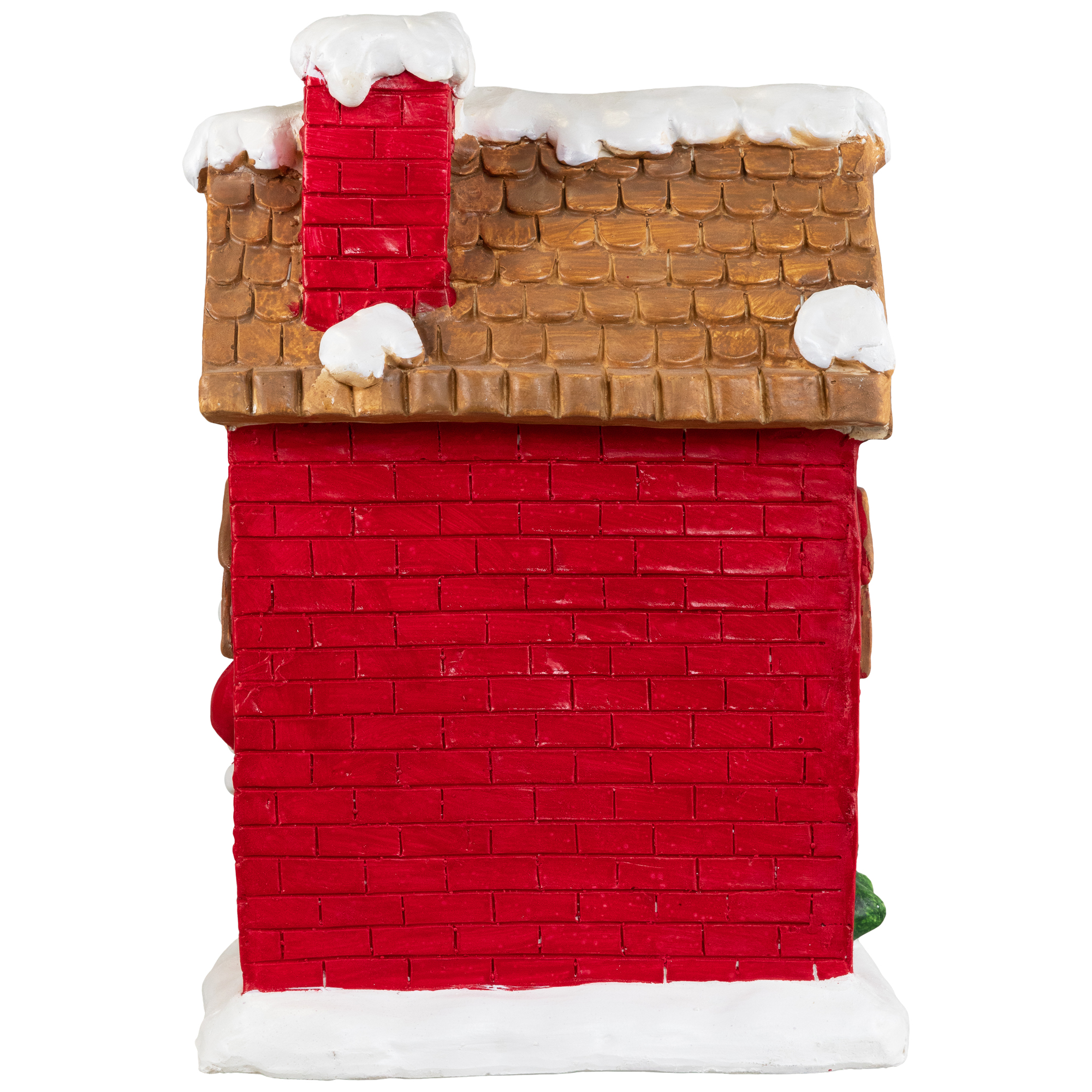 16" Christmas Morning LED Lighted Christmas House with Santa Musical Christmas Tabletop Figure