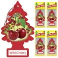 thumbnail image 2 of Ambientador de coche LITTLE TREES Wild Cherry, paquete de 24, 2 of 8