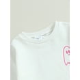 thumbnail image 4 of Baby Boy Girl Halloween Outfits Long Sleeve Shirts Ghost Print Sweatshirt Tops and Pants Set Toddler Infant Fall Winter Clothes, 4 of 8