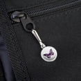 thumbnail image 3 of Butterfly with Flowers Antiqued Charm Clothes Purse Suitcase Backpack Zipper Pull Aid, 3 of 4
