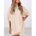 thumbnail image 4 of Conjunto de Dos Piezas para Mujer PRETTYGARDEN Beige Talla L, 4 of 5
