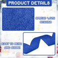 thumbnail image 3 of Cinta decorativa con forma de ciervo, 6,3 cm x 18,4 m, color azul real, con alambre, 3 of 7