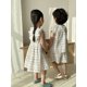 thumbnail image 5 of Conjunto de ropa de verano para niños de 1 a 8 años, conjuntos de camisetas sin mangas a cuadros de arcoíris, vestido de manga voladora para niñas, traje para hermanos, 5 of 6