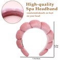 thumbnail image 4 of BEGOOD 1Pcs Pink Spa Headband for Washing Face  Makeup Skincare Hairband Terry Towel Cloth Headwear, 4 of 6