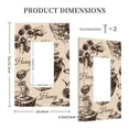 thumbnail image 3 of Honey Honeycomb Vintage Single Gang Wall Plate 1 Gang Decorative Electrical Outlet Light Switch Cover Switchplate, 3 of 5