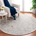 thumbnail image 2 of SAFAVIEH Metro Elvina Floral Area Rug, Grey/Ivory, 6' x 6' Round, 2 of 8
