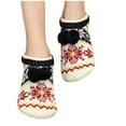 thumbnail image 3 of NMMUED Christmas Slipper Socks Christmas Socks for Adults Thick Socks Christmas Gifts for Girlfriend Non Slip Socks for Women Xmas Socks Thick Fuzzy Socks Beige One Size, 3 of 4