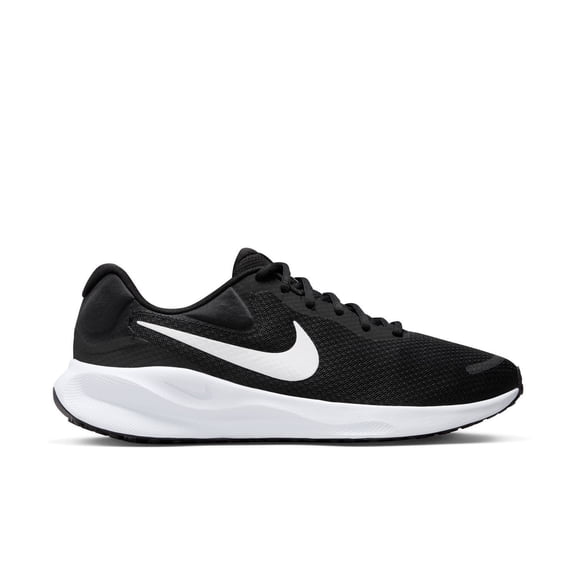 Nike Revolution 7 Men's Road Running Shoes Color: Black White Size: 8.5