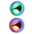 thumbnail image 3 of Minkissy 2 Pcs Boules Rondes en Acier Inoxydable Ornement de Pelouse Sphérique Coloré, 3 of 8