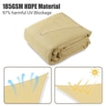 thumbnail image 5 of Yescom 16.5' Triangle Sun Shade Sail Patio Deck Beach Garden Yard Outdoor Canopy Cover Uv Blocking (Beige), 5 of 9