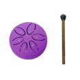 thumbnail image 1 of Rain Drum for Outside, Steel Tongue Drum 6 Notes 3 Inches Chakra Tank Drum Steel Percussion Padded Mallets, 1 of 5