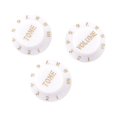 thumbnail image 4 of Perillas de guitarra de 3 piezas Advancent repuestos profesionales perilla de tono de volumen Color blanco, 4 of 6