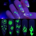 thumbnail image 3 of Promotion!Pegatinas luminosas de Halloween, pegatinas autoadhesivas para uñas que brillan en la oscuridad, 3 of 5