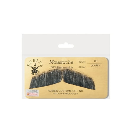 Halloween Gentleman's Dark Grey Moustache