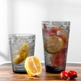 thumbnail image 3 of Zainca 14-ounce Plastic Tumblers, Acrylic Drinking Glasses High-Balls, set of 6 Gray, 3 of 6