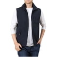 thumbnail image 1 of pstuiky Camisetas sin mangas para hombre, Abrigo holgado sin mangas para hombre, chaleco con cuello vuelto, abrigo informal Camisas de hombre xxxxxxl, 1 of 2