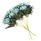 thumbnail image 4 of Flor artificial Decoración floral falsa Oficina en casa Adorno de Ramo de flores artificiales, Azul 2 piezas 5 ramas 15 cabezas kenally HA6792-04B, 4 of 6