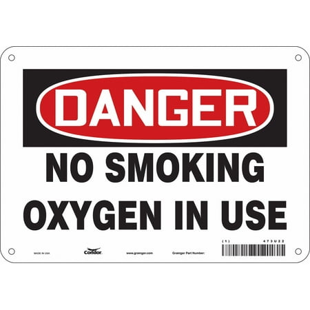 

Condor No Smoking Sign 7 in x 10 in Aluminum 473U22 473U22 ZO-G5636683