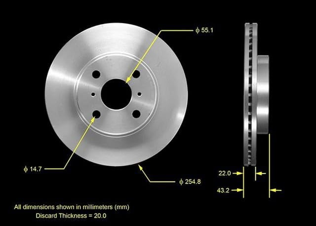 BENDIX PREMIUM PRT5476 - Disc Brake Rotor Fits select: 2004-2006 TOYOTA SCION, 2004-2006 TOYOTA SCION XA