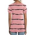 thumbnail image 3 of ANYJOIN Womens Summer Tunics Tops Short Sleeve Casual T-Shirts V Neck Lightweight Cute Blouse, 3 of 5