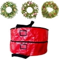 thumbnail image 1 of Wreath Storage Container Wreath Storage Box Double Layer Christmas Wreath Storage Bag Large Capacity Wreath Storage Container Wreath Storage Box With Dual Zippers And Handles, 1 of 8