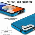 thumbnail image 6 of Nalacover for Samsung Galaxy A13 5G Case, Skin Friendly Slim PU Leather Soft Lining Cover, Lightweight TPU Shockproof Plating Buttons Camera Lens Protection Case for Samsung Galaxy A13 5G,Blue, 6 of 11