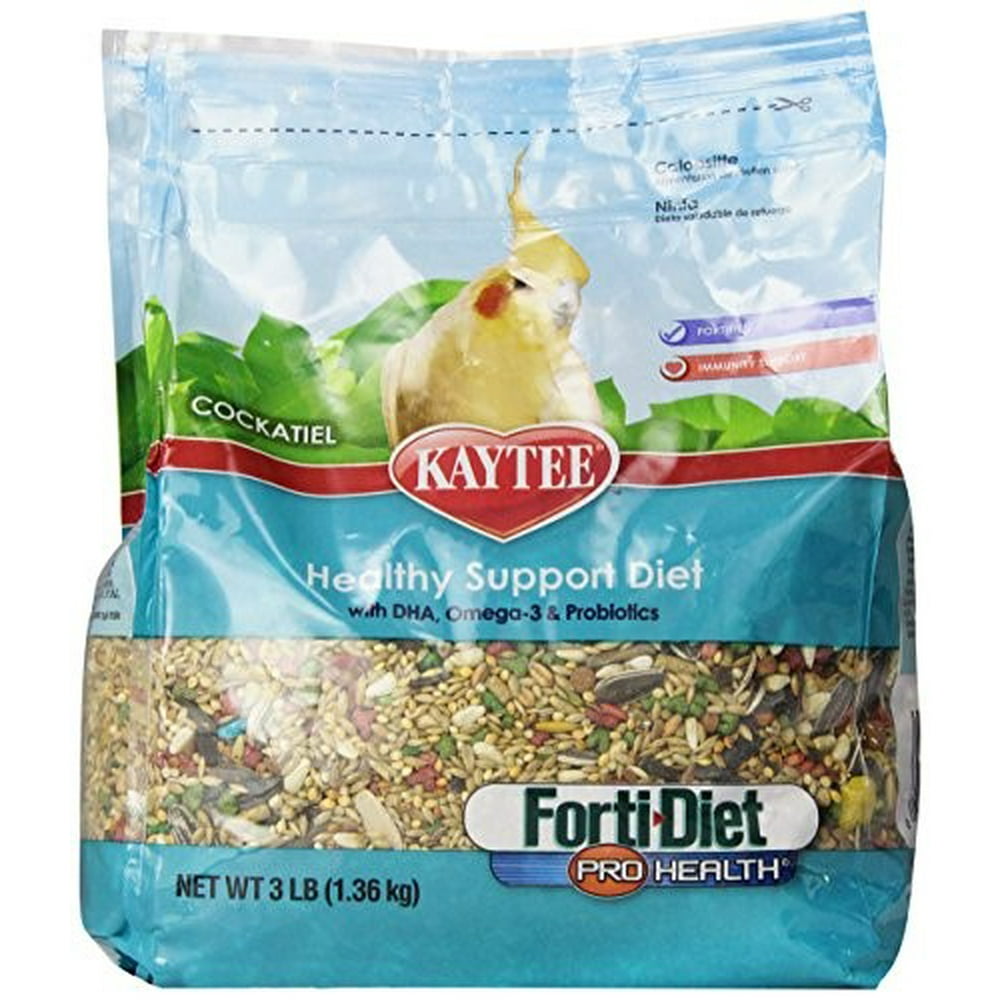 Kaytee Forti Diet Pro Health Cockatiel Bird Food, 3 Lb