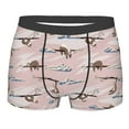 thumbnail image 4 of Goofa Cloud Sloth Printed Men's Boxer Briefs Underwear, Moisture-Wicking Underwear, Trunk,Soft and Breathable Cotton Underwear-Medium, 4 of 9