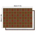 thumbnail image 6 of Brown Red Yellow Plaid Checkered Pattern Summer Placemats Table Placemats Set Of 4-Linen Kitchen Washable Placemats Table Mats 11.8"x17.7" Non-Slip Heat Resistant, 6 of 6