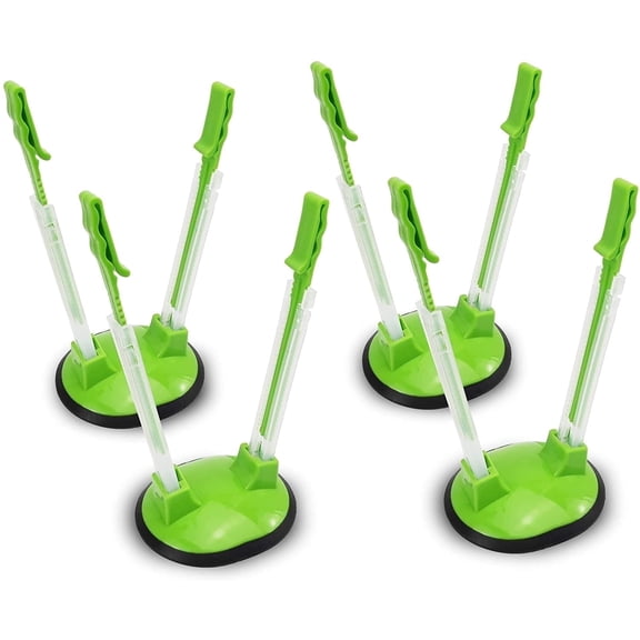 Plastic Bag Holder, 4Pcs Bag Holders For Plastic Bags, Baggy Rack Holders For Food Prep Freezer Bags Ziplock Holder Stand, Meal Planning Prep Bag's Stand Drying Rack