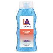 La Looks Gel #10 Extreme Sport Tri-Active Hold (Blue) 20 oz (Pack of 2)