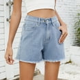 thumbnail image 5 of Summer New Versatile Denim Shorts Hot Pants Petite Summer Dresses for Short Women Swim Shorts Women Short Sleeve Sweater for Women Shorts plus Size Women Comfy Cute Jean Shorts for Women Women Shorts, 5 of 8