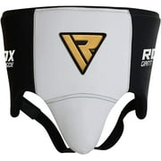 RDX Groin Protector for Boxing, Muay Thai, MMA Fighting and Kickboxing, Cowhide Leather Abdo Gear for Martial Arts Training, SATRA Approved Jockstrap Abdominal Guard for Sparring and Taekwondo