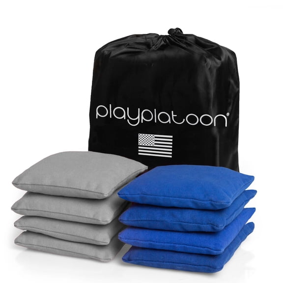 Premium Weather Resistant Duckcloth Cornhole Bags - Set of 8 Bean Bags for Corn Hole Game - Regulation Size & Weight , Multiple Colors