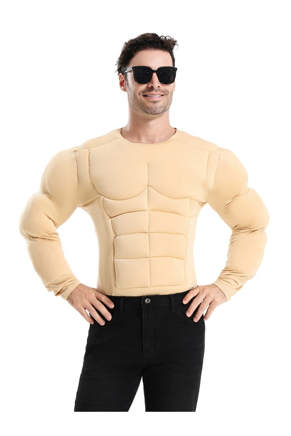 Men's Muscle Suit Halloween Costume, Adult Size, Funny Dress Up