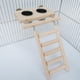 thumbnail image 4 of Patio de juegos para pájaros Parrot Playstand Escalera de gimnasio Tazas de alimentador de material acero inoxidable Tazón para mascotas Aves Yinane Puesto de juegos para pájaros, 4 of 5