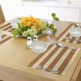 thumbnail image 4 of Ambesonne Retro Place Mats Set of 4, Meanders, Standard Size, Redwood Apricot, 4 of 6