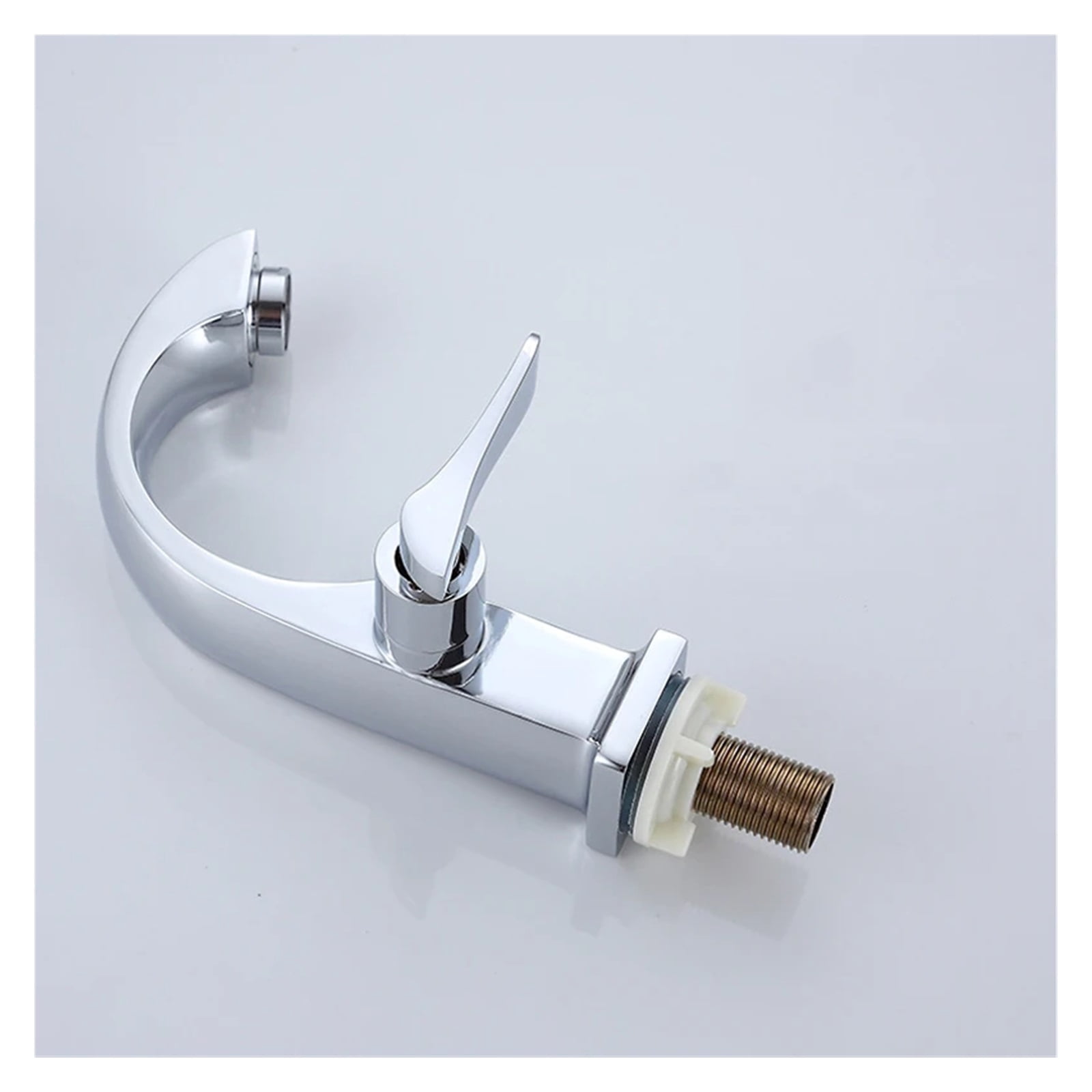 Only Cold Basin Faucet, Zinc Alloy Bathroom Water Faucet, Deck Mounted Basin Sink Water Taps, Chrome Kitchen Accessories