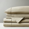 thumbnail image 2 of Madison Park 6-piece 800 Thread Count Cotton Blend Sateen Sheet Set, Queen - Khaki, Resistant to fading, shrinking and wrinkles, 2 of 7