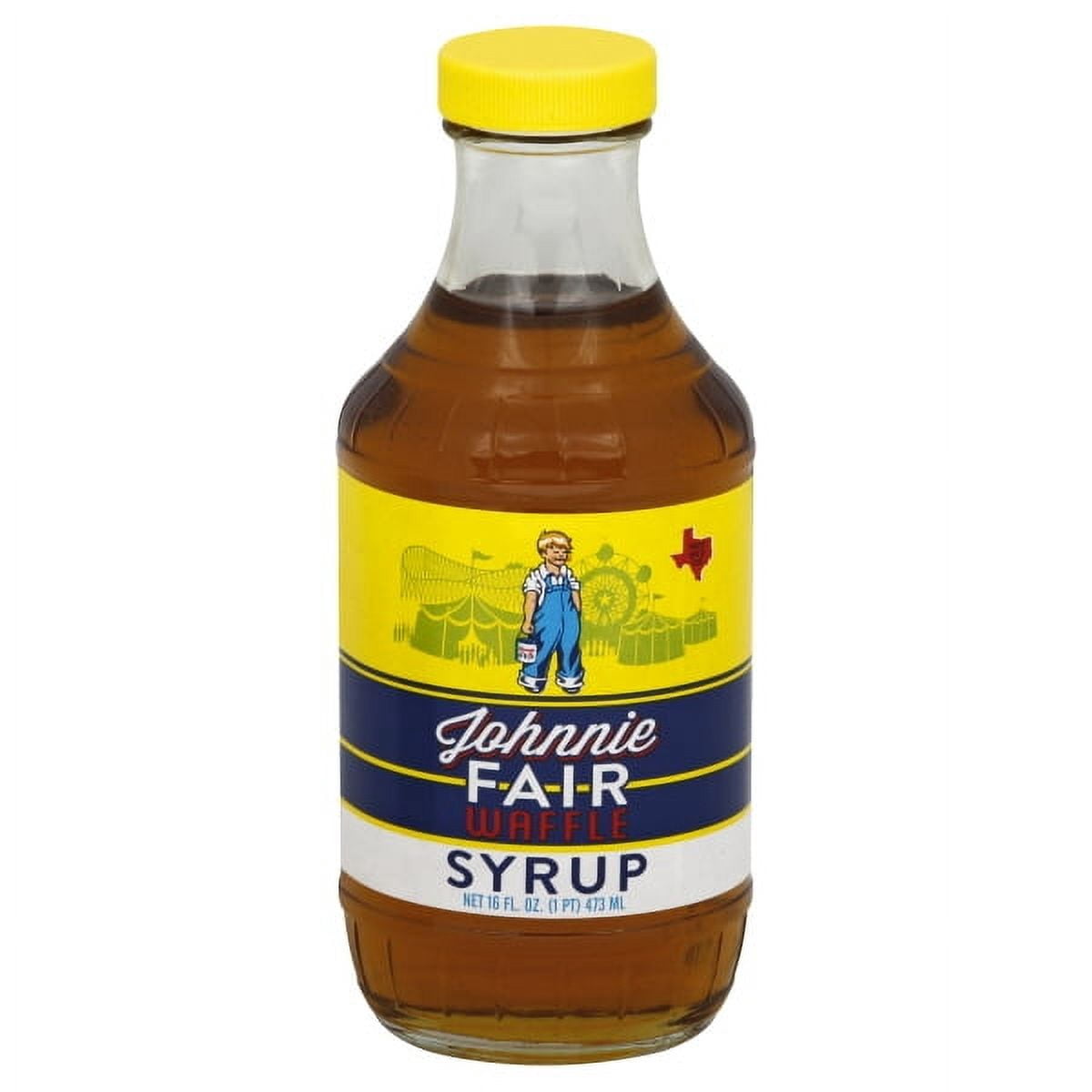 Johnnie Fair Waffle Syrup 16oz 3 Pack or 40oz 2 Pack - Bundled by Louisiana Pantry (16 Ounce, 3 Pack)