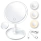 thumbnail image 2 of Espejo de maquillaje con lámpara de luz con almacenamiento de escritorio espejo cosmético giratorio luz ajustable oscurecimiento USB espejo de tocador Tan Jianjun unisex, 2 of 2