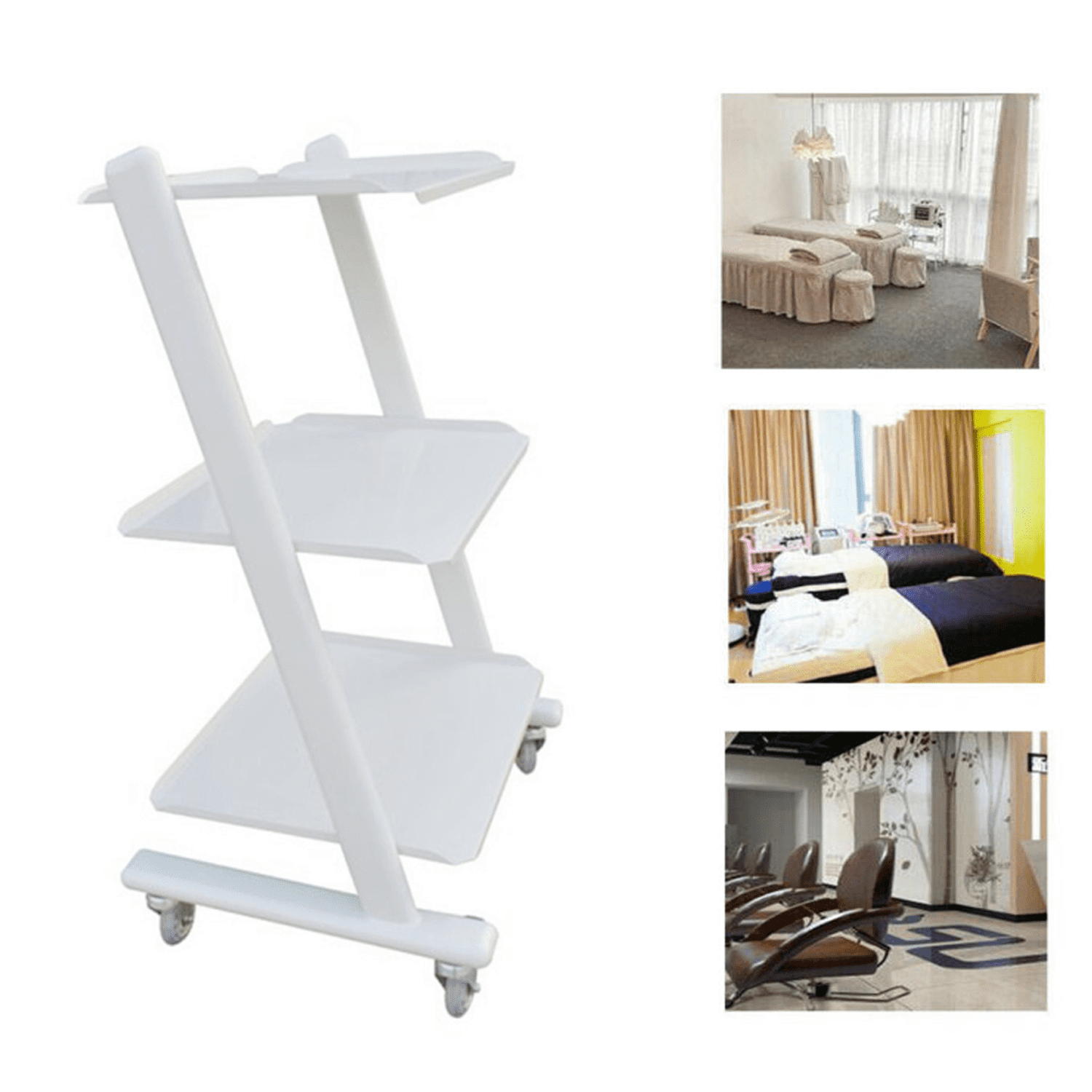 Nisorpa Medical Carts with Wheels, MultiFunction Rolling Cart Heavy