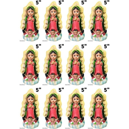 

Virgen De Guadalupe 5 Inch Statue 12 Pcs Set