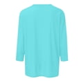 thumbnail image 7 of Delayuji Women's Long Sleeve Cardigan Button Down Solid Color Fashion Casual 3/4 Sleeves Cardigans Sweater For Women, 7 of 7