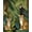 Brown Green, Pattern 11, variant on ODIKA 8'x10' Washable Area Rug Jungle Insect Eclectic Scatter Motif Patterned Motifs Border for Living Room, Under Sectional, Family , Durable, Non-Slip