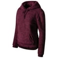 thumbnail image 3 of Made by Olivia Women's Super Soft Sherpa Front Pocket Hoodie Pullover, 3 of 3